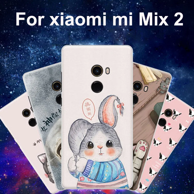 Чехол для Xiaomi Mi Mix2 прозрачная задняя крышка с рисунком из мультфильма 5 99 дюйма Mix 2