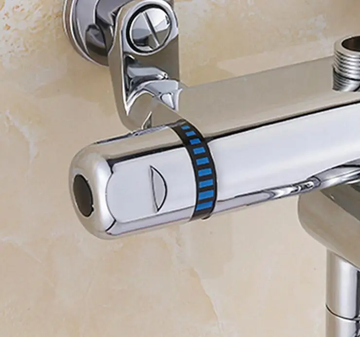 Термостатический смеситель для душа в ванную комнату Набор насадок настенный