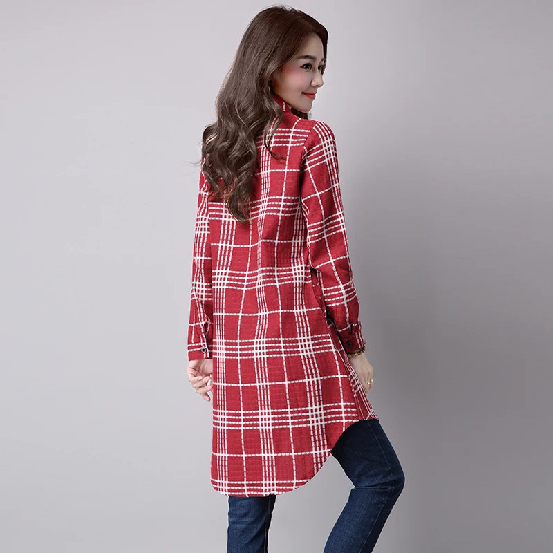 Новинка весны 2020 женские хлопковые льняные блузки рубашки подходящие ко всему