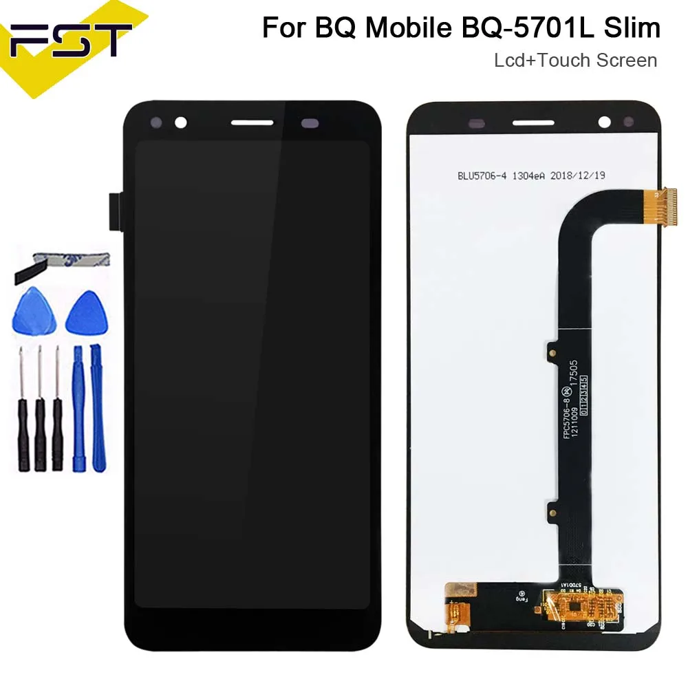5,7 ''черный для BQ мобильный BQ-5701L тонкий BQ5701L BQ 5701L ЖК-дисплей+ сенсорный экран дигитайзер Запчасти для узла+ Инструменты