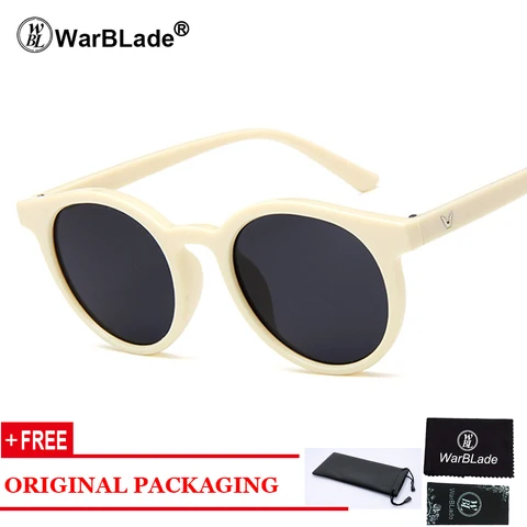 WarBLade Винтажные круглые солнцезащитные очки