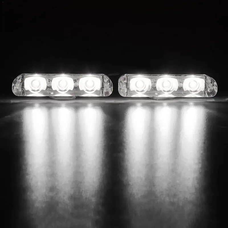 White DC12V 2 светодиодный беспроводной пульт дистанционного управления вспышкой автомобильный Грузовик полицейский светильник красный и синий мигающий стробоскоп светодиодный Предупреждение светильник - Испускаемый цвет: White