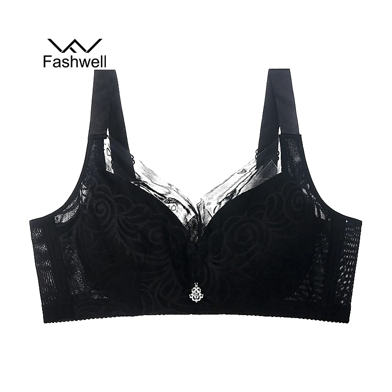 Fashwell Push up Large Cup bras Big Size Lace Women Underwear Full Coverage Comfortable Bra for | Женская одежда