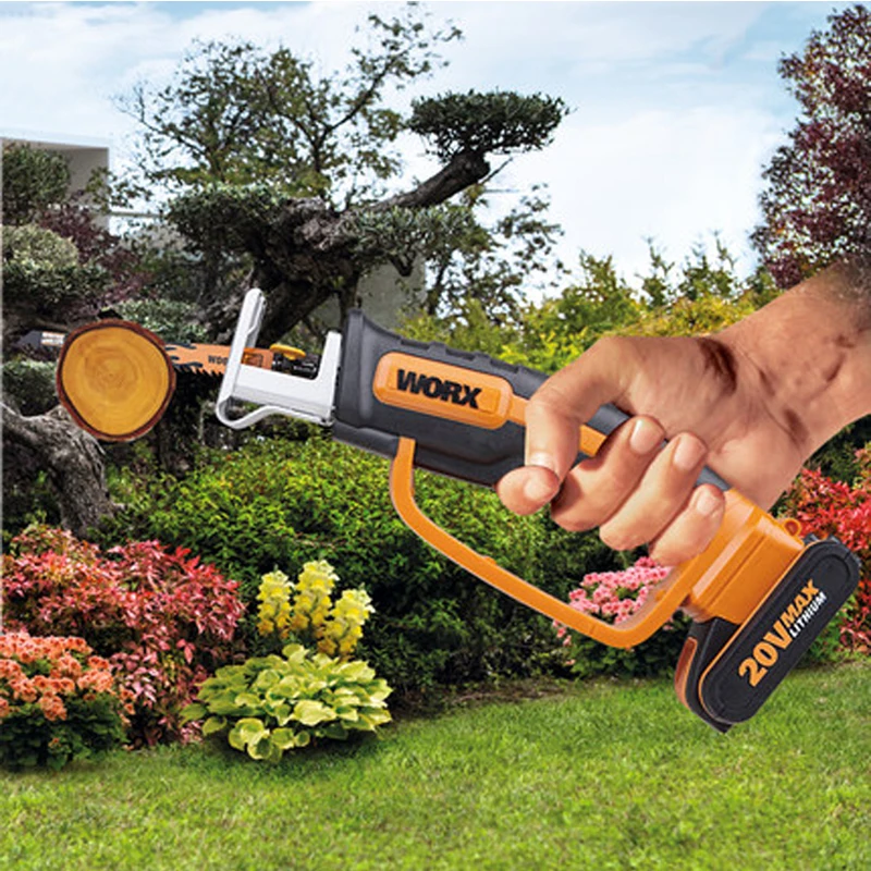 Electric Saw Handheld Power Cutting Tool Rechargeable Garden Wood Cutter Multi-Functional Chainsaw Machine WG894E | Инструменты