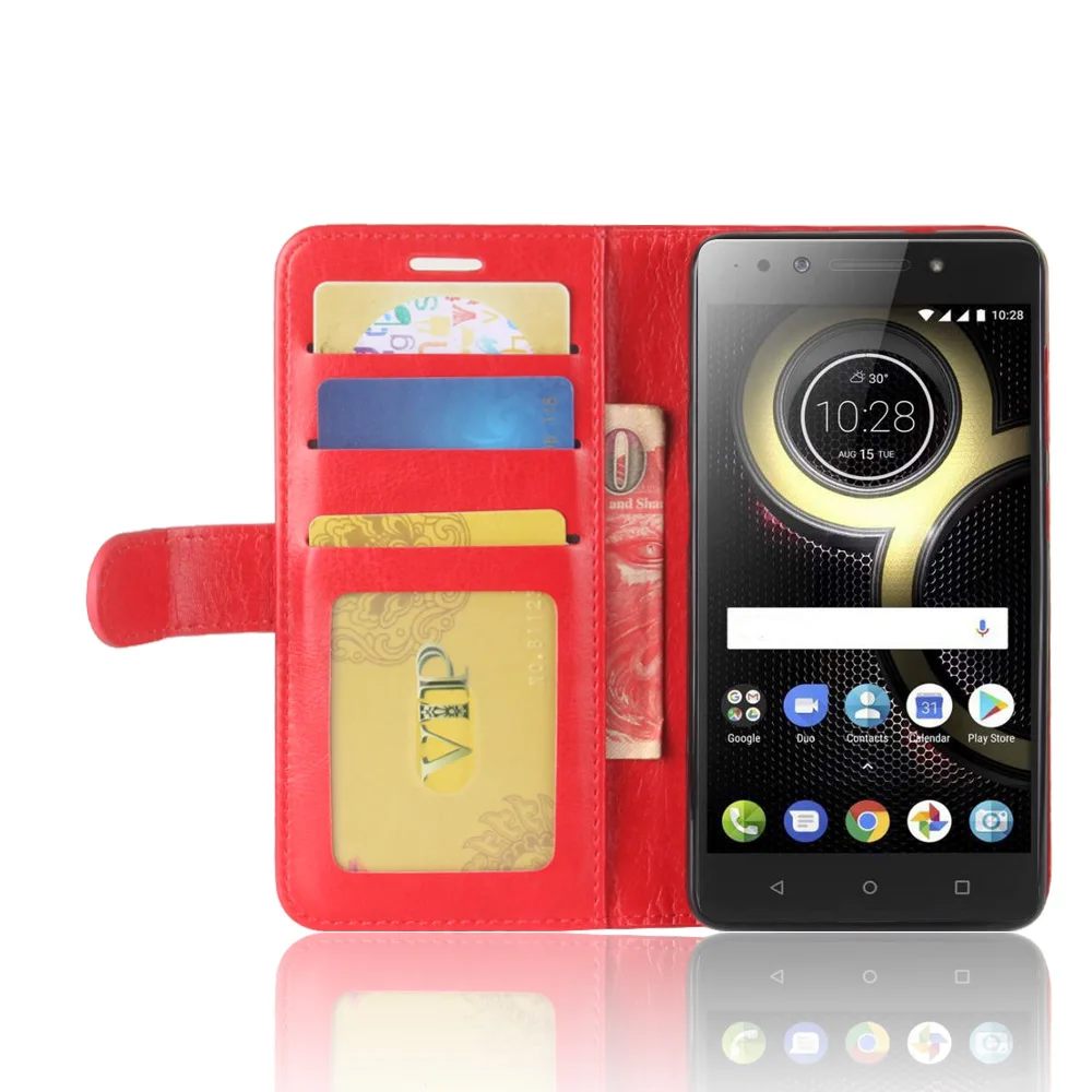 Чехол K8 для Lenovo K8/K8plus черные чехлы чехол-бумажник с отделениями карт кожаный