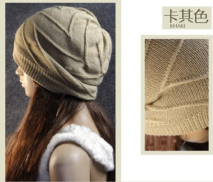 2014 Зимняя мода twill вязаные шапки для мужчин и женщин двойной теплая шапка 4 вида