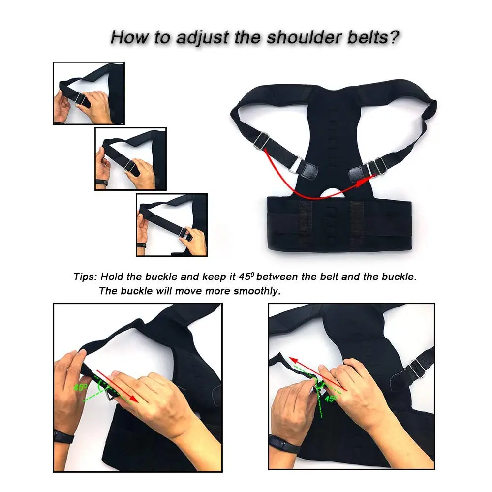 Мужской Пояс для коррекции пота живота пояс осанки на плечах и спине 2019|Брекеты