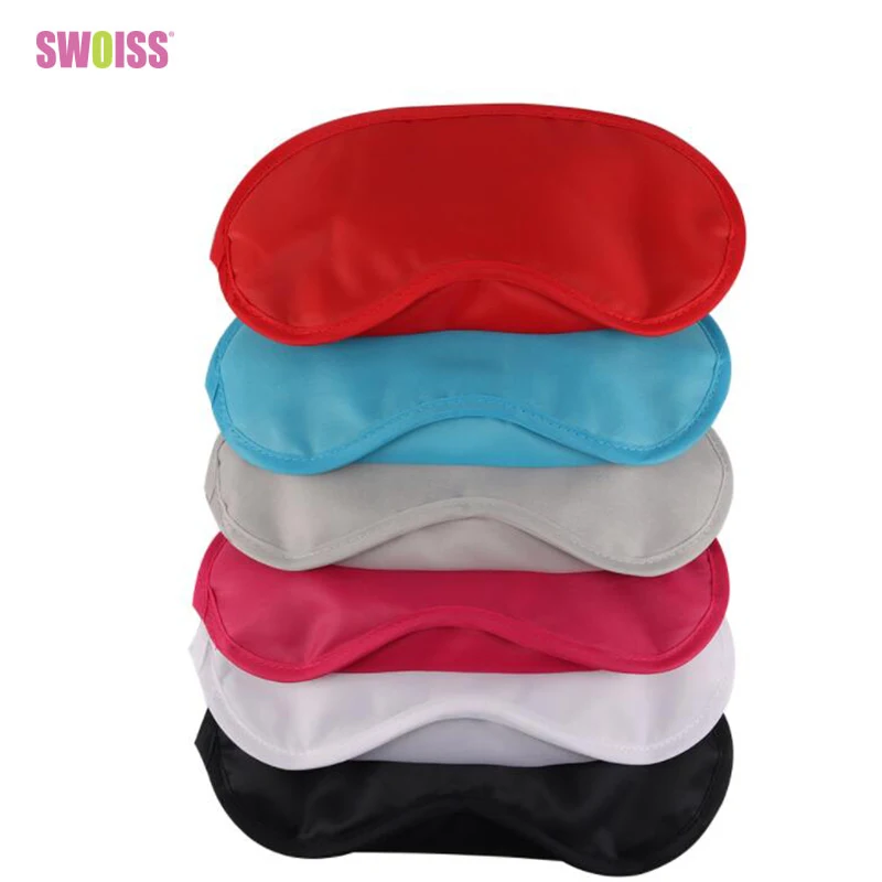 100 шт./лот цветная маска для сна натуральная глаз век повязка мягкая переносная на