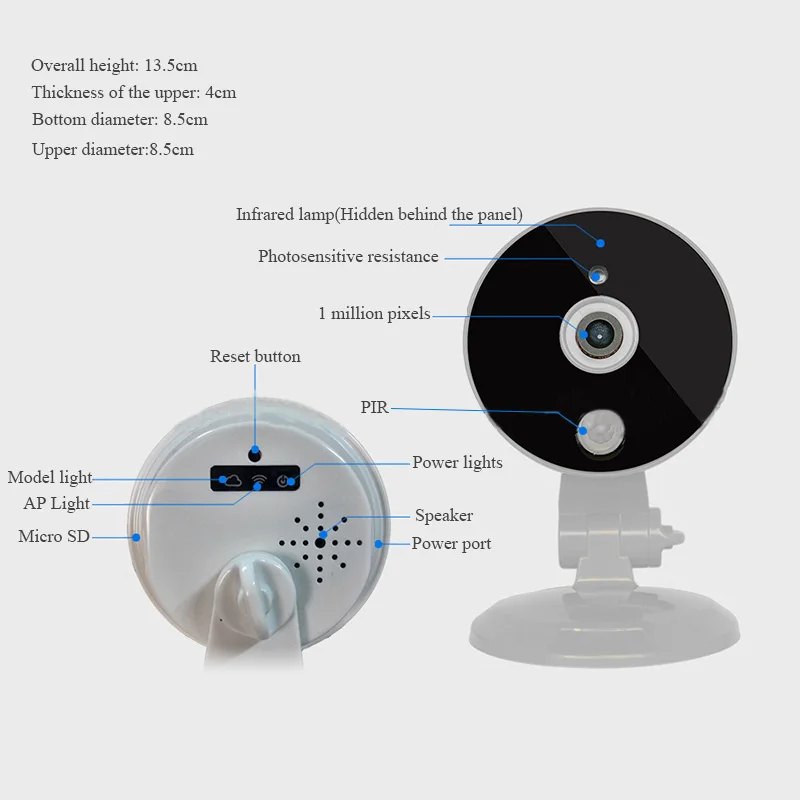 HFSECURITY Мини wifi IP камера наблюдения s беспроводная сеть Удаленная веб безопасности