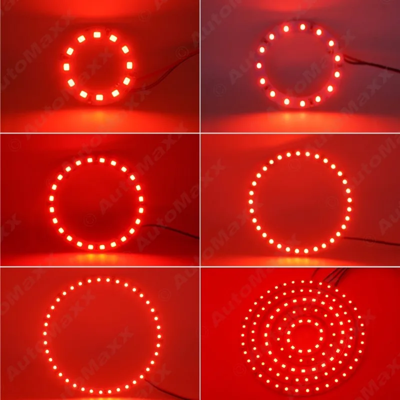 FEELDO 2 шт./лот 40 мм автомобиль ангельские глазки 1210 3528 12SMD светодиодный фонарь Halo Кольцо Ангел освещение для глаз белый красный синий# AM2666