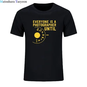 Футболка мужская с коротким рукавом, забавная хлопковая тенниска с надписью I Shoot People Camera Art Love Photography, лето