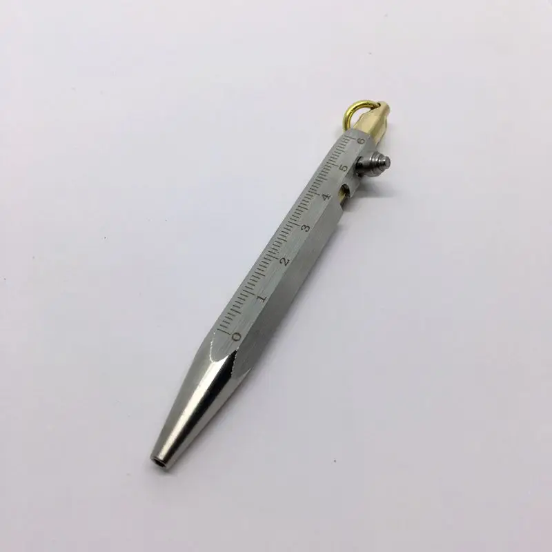 Миниатюрная шариковая ручка из нержавеющей стали с шестью призматическими