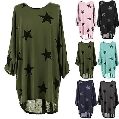 2017 новые женские с принтом &quotЗвезды&quot свободная рубашка для девушек летний топ