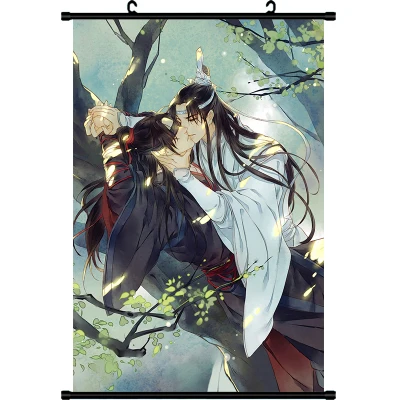 5 Grandmaster of Demonic Cultivation Wei Wuxian Lan Wangji обои плакат настенный свиток висячая живопись Косплей украшение подарок - Цвет: 5