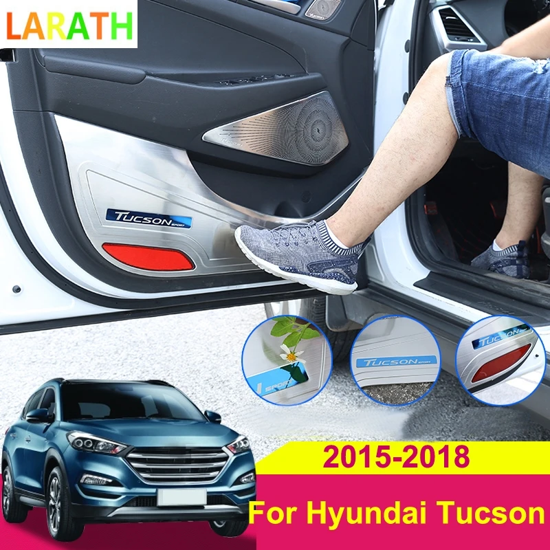 4 шт. автомобильный Стайлинг для Hyundai Tucson 2015 2018 Автомобильная дверь анти удар