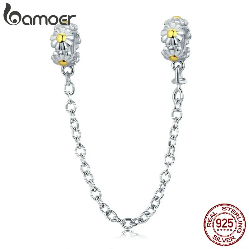Популярный товар от BAMOER 100% 925 пробы серебряный Штабелируемый с маргариткой