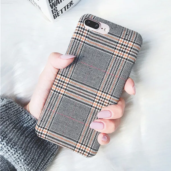 14 Orange Мягкий чехол из ТПУ с тканевой текстурой для iphone 7, чехол, ультра-тонкий силиконовый чехол для телефона s, для iphone 6, 6 S, 7, 8 Plus, X, Xs, Max, чехол s - Цвет: 14 Orange