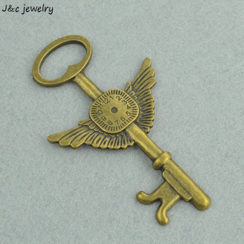 Оптовая продажа 4 шт античная бронза покрытый цинк ключ из металлического сплава
