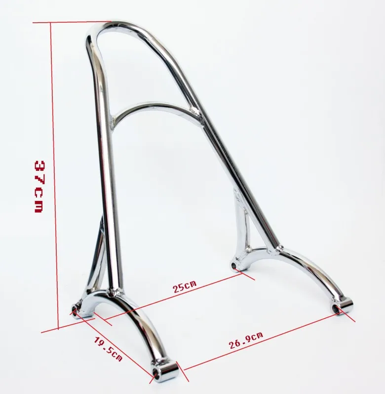 Хромированная спинка пассажира для мотоцикла Harley Sportster XL883 1200 48 2004 2016|motorcycle sissy
