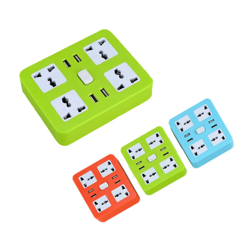 Smart usb Мощность розеток ЕС/Великобритания/США Plug 4 розетки Порты и разъёмы USB