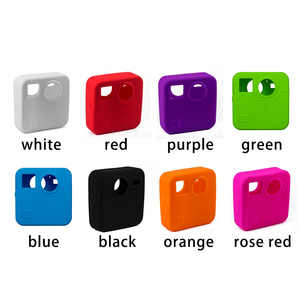 Многоцветный силиконовый чехол для камеры Fusion 360 градусов панорамный защитный