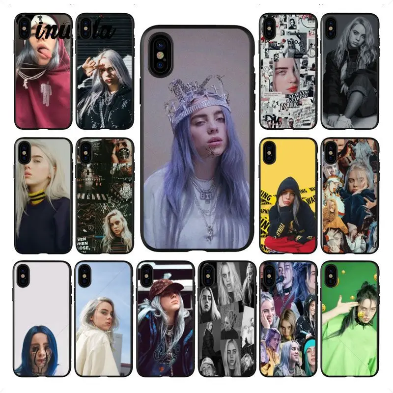 Yinuoda Billie Eilish хит продаж мягкий силиконовый черный чехол аксессуары для телефонов