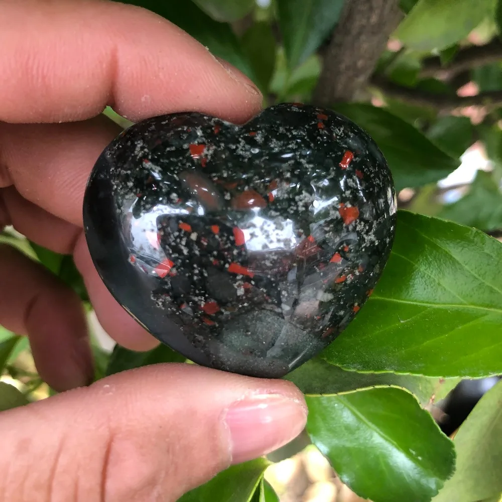 1 шт. красивое сердце из натурального кристалла кварц африканская кровь Ци