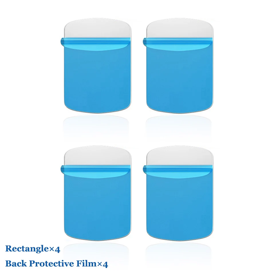 4Pcs Square QIBOY Универсальный Автомобильный держатель для телефона металлическая пластина для магнитного адсорбционного стола настенный телефон держатель железные листы для вентиляционного отверстия автомобильный держатель - Цвет: 4Pcs Square
