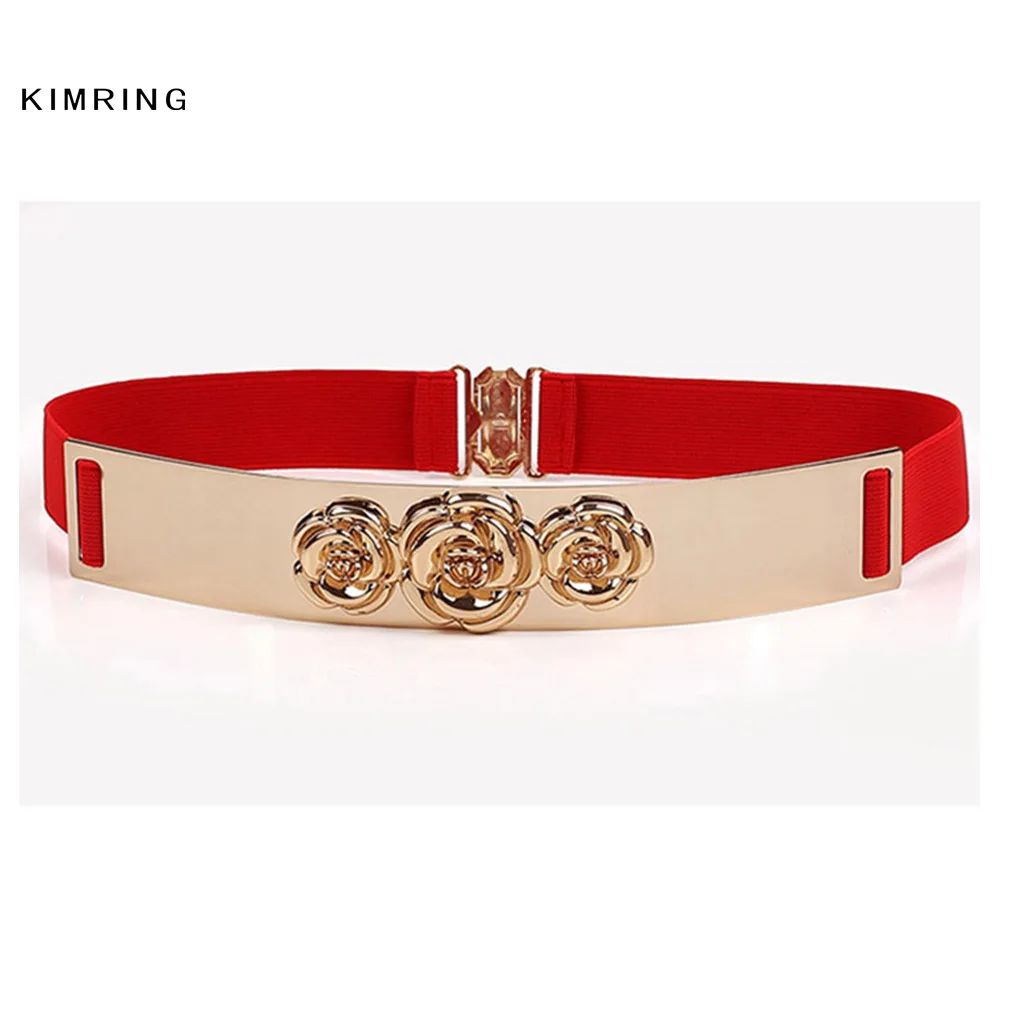 Винтажный пояс Kimring для женщин модный розовый металлический корсет под грудью на