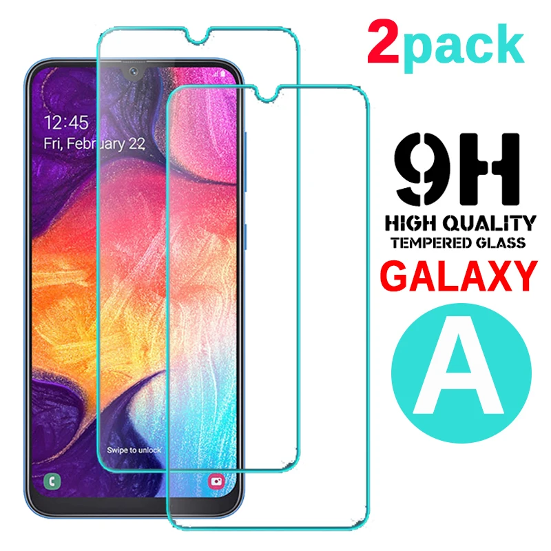 Закаленное стекло для Samsung Galaxy A50 2 шт. защитная пленка экрана A10 A20 A30 A40 A60 A70 A 50 30