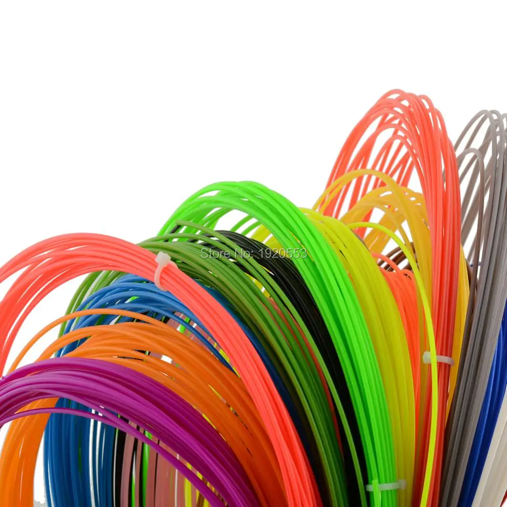 20 видов цветов X 10 м или 5 PLA 3D принтер нити печать Ручка провода 1 75 мм расходные