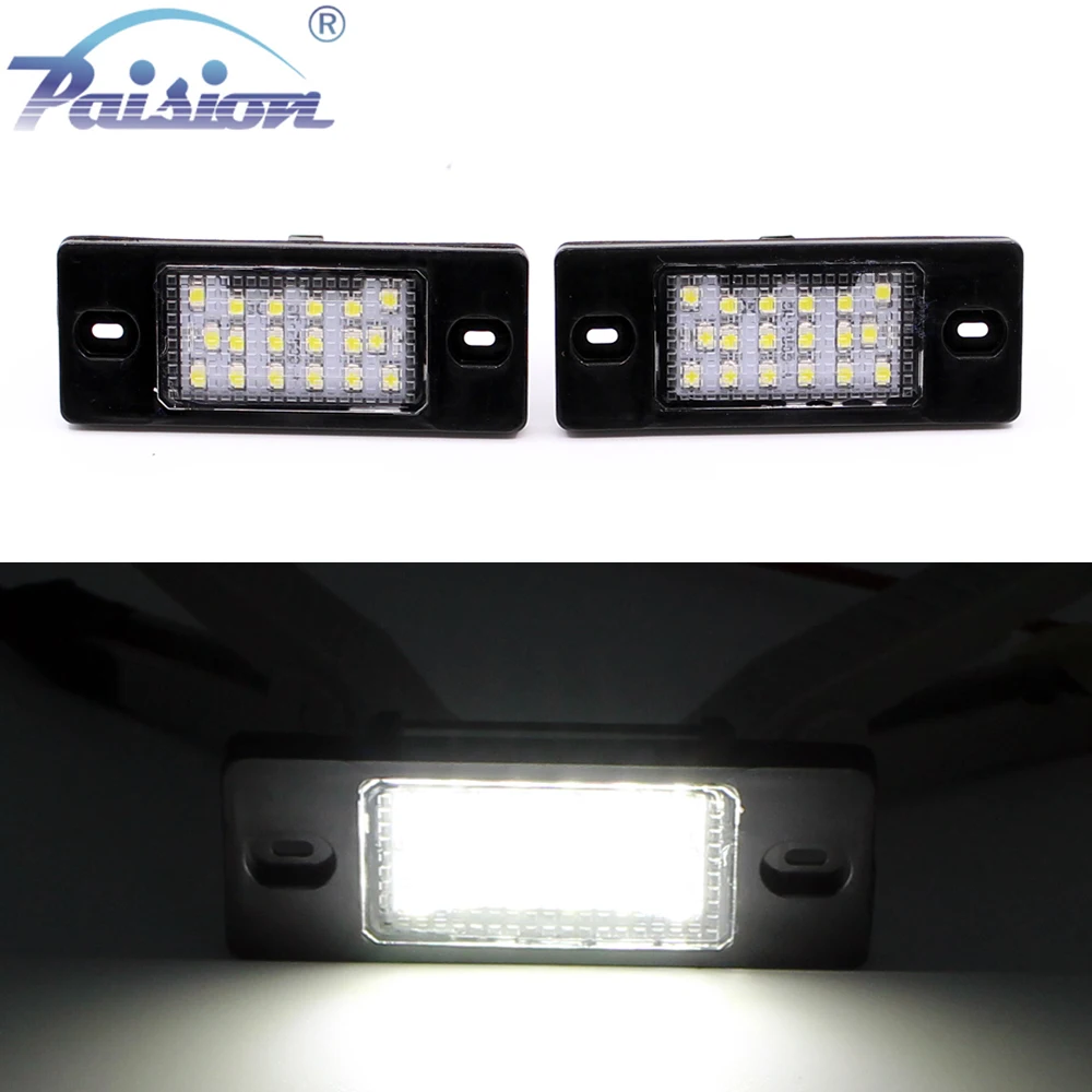 2 шт. 18 SMD светодиодный светильник номерного знака для VW Golf 4 Variant/GOLF5 Variant/Passat B5.5 3BG Variant/Tiguan/Touareg