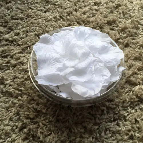 1000 свадебные искусственные шелковые Романтические лепестки розы корзина для