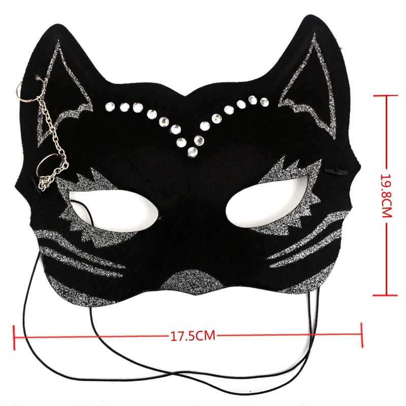 2018 Женщина кошка маски на Хэллоуин для девочек Вечерние Маски Для женщин рисунок