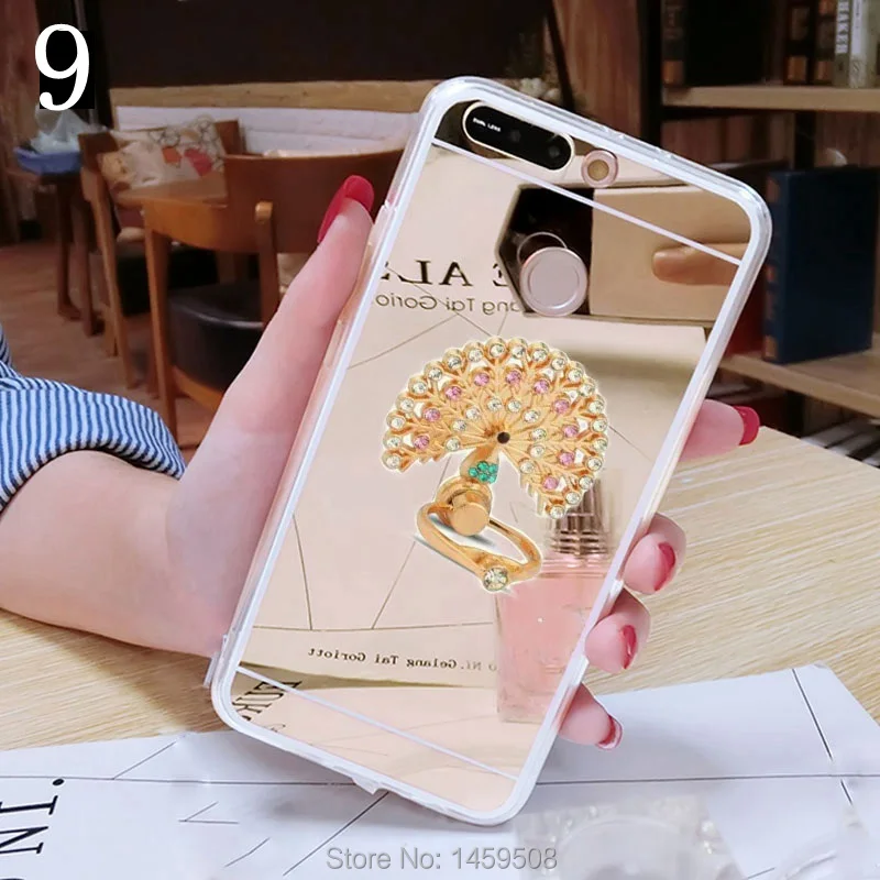 Для samsung Galaxy J2 J3 J5 J7 премьер 2015 2016 2017 2018 силикона зеркало мягкий чехол Bling кольцо с