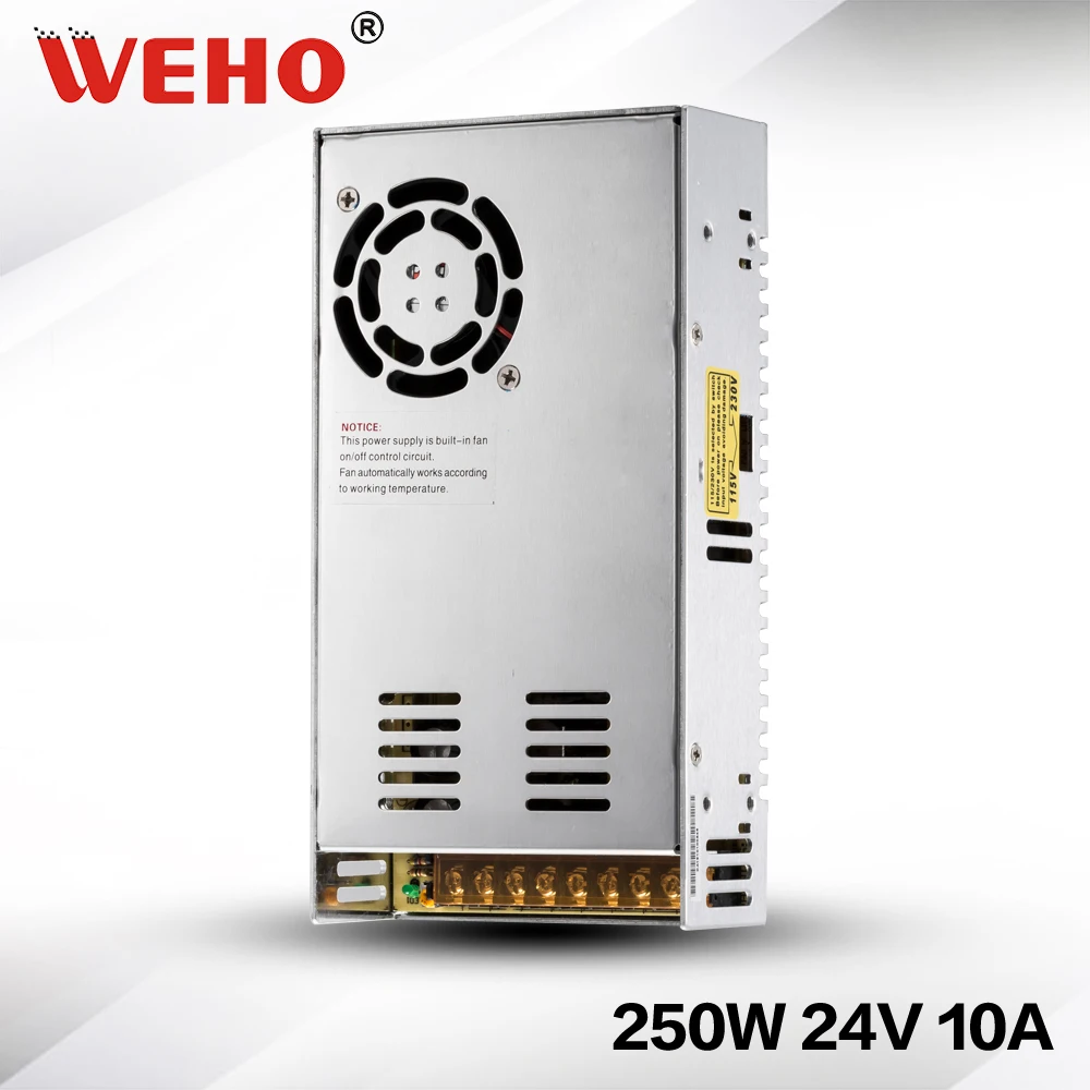 (S 250 24) 250W 24V 10A DC Выход промышленный импульсный источник питания|switch power|switching power