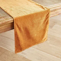 turmeric Essie Home 12 цветов на выбор матовой замшевой кожи; обувь высокого класса Настольная дорожка зеленого цвета морской волны Скатерти Настольная дорожка Подставка для столовых приборов - Цвет: turmeric