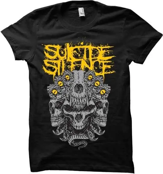 SUICIDE SILENCE Череп YOOX футболка S M L XL Фирменная Новинка официальный хип хоп футболки