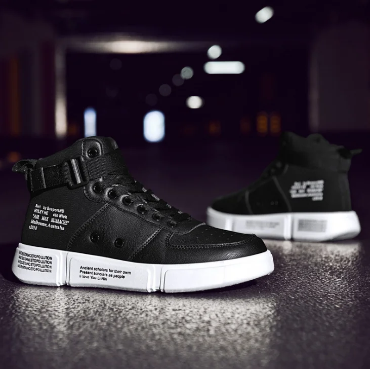 XEK Mens Casual Shoes Autumn Breathable Light Sneakers Footwear Fashion 2018 ins high top shoes men comfortable ZLL463 |