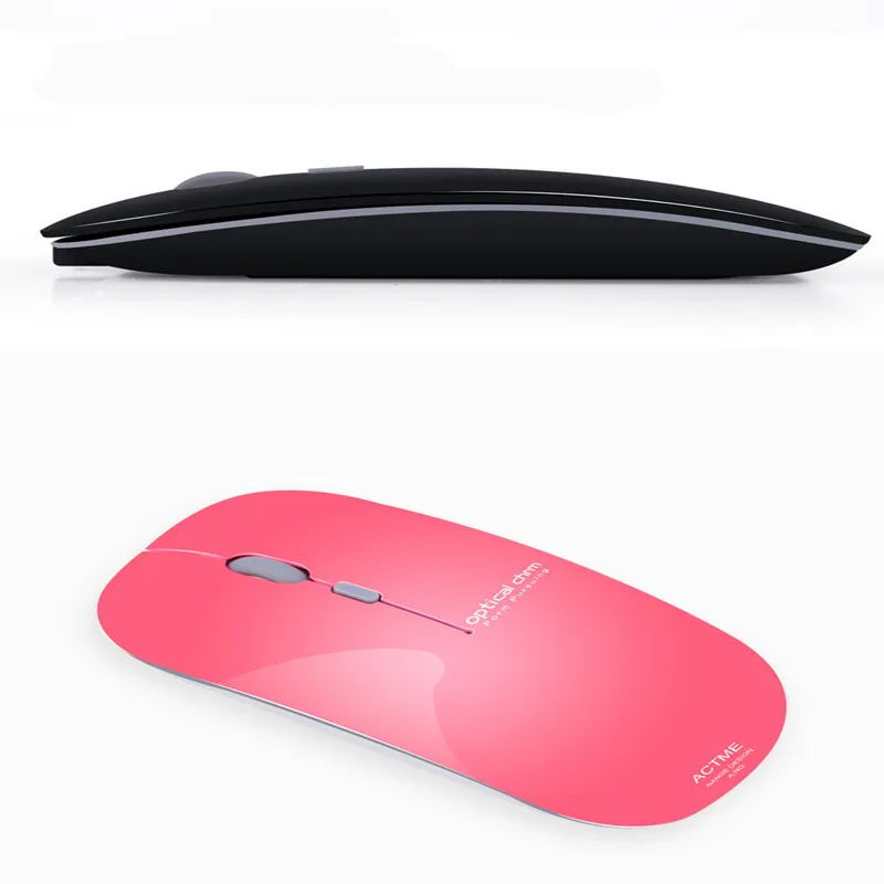 Беспроводная перезаряжаемая Бесшумная мышь заряжаемая тонкая интеллектуальная