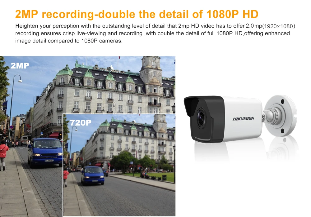 Hikvision 4CH PoE NVR комплект 1080P CCTV система 2MP Пуля IP камера P2P Водонепроницаемый Открытый ИК ночного видения комплект видеонаблюдения