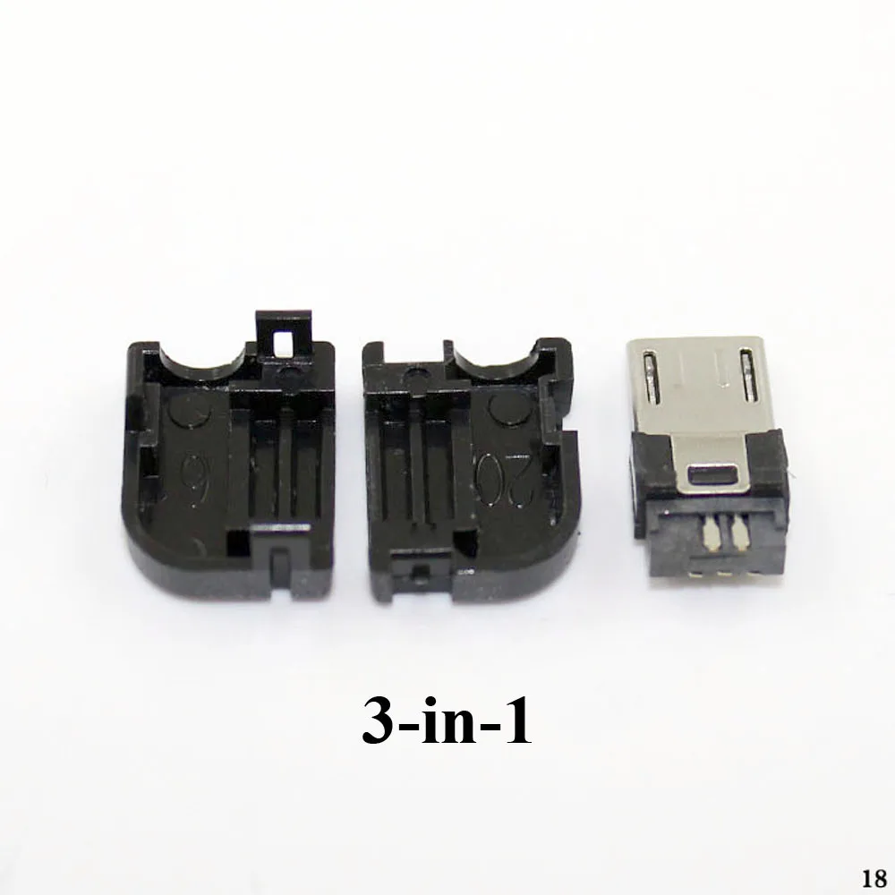 ChengHaoRan 500 шт. сделай сам Правый ангел 90 градусов длинный Micro USB тип B мужской 5