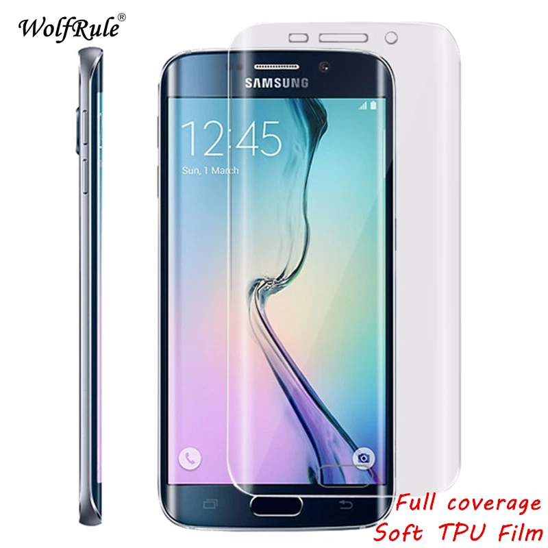 Защитная пленка на весь экран для Samsung Galaxy S7 мягкая термополиуретановая