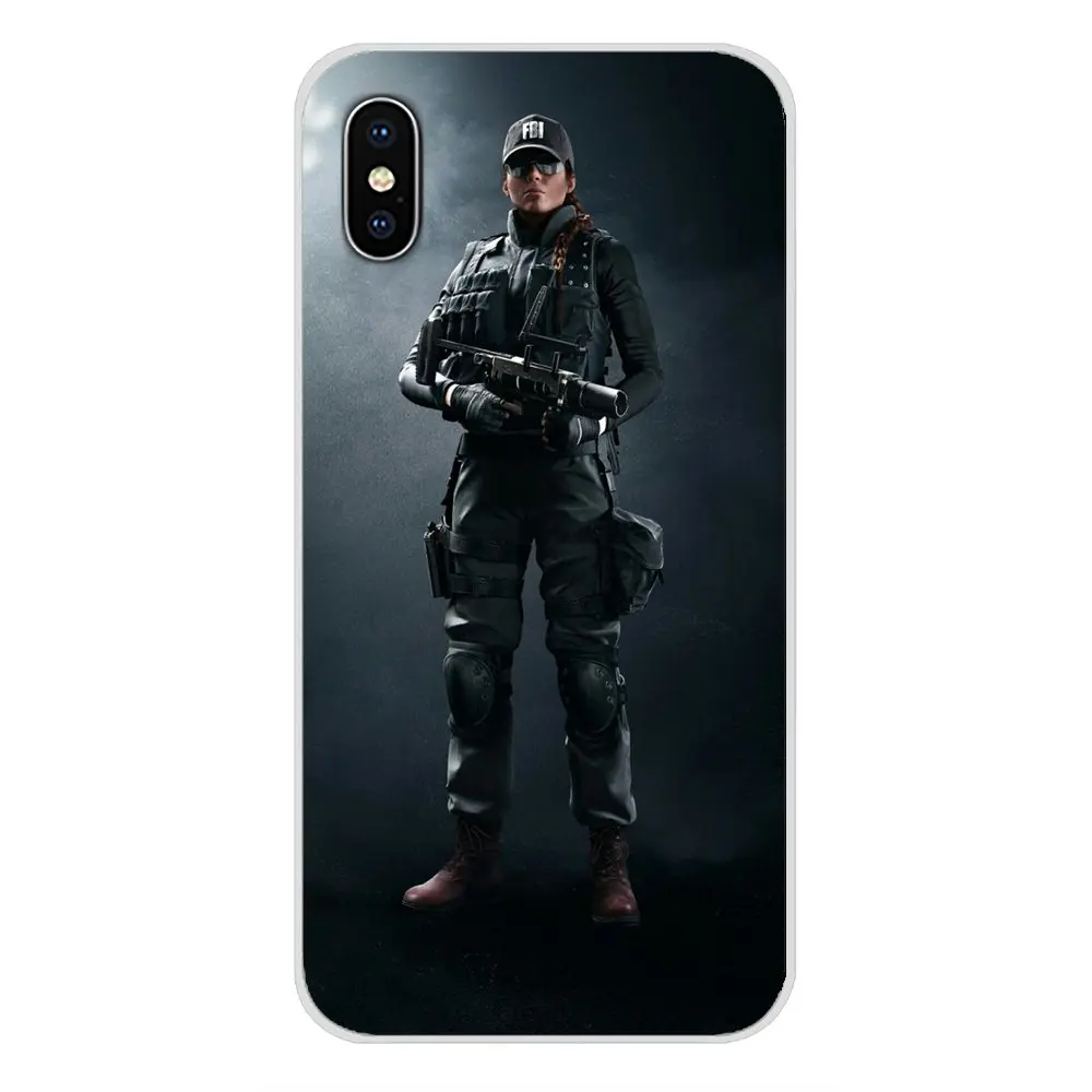 Силиконовый чехол для телефона rainbow six siege characters Apple iPhone X XR XS MAX 4 4S 5 5S 5C SE 6 6S 7 8 Plus ipod