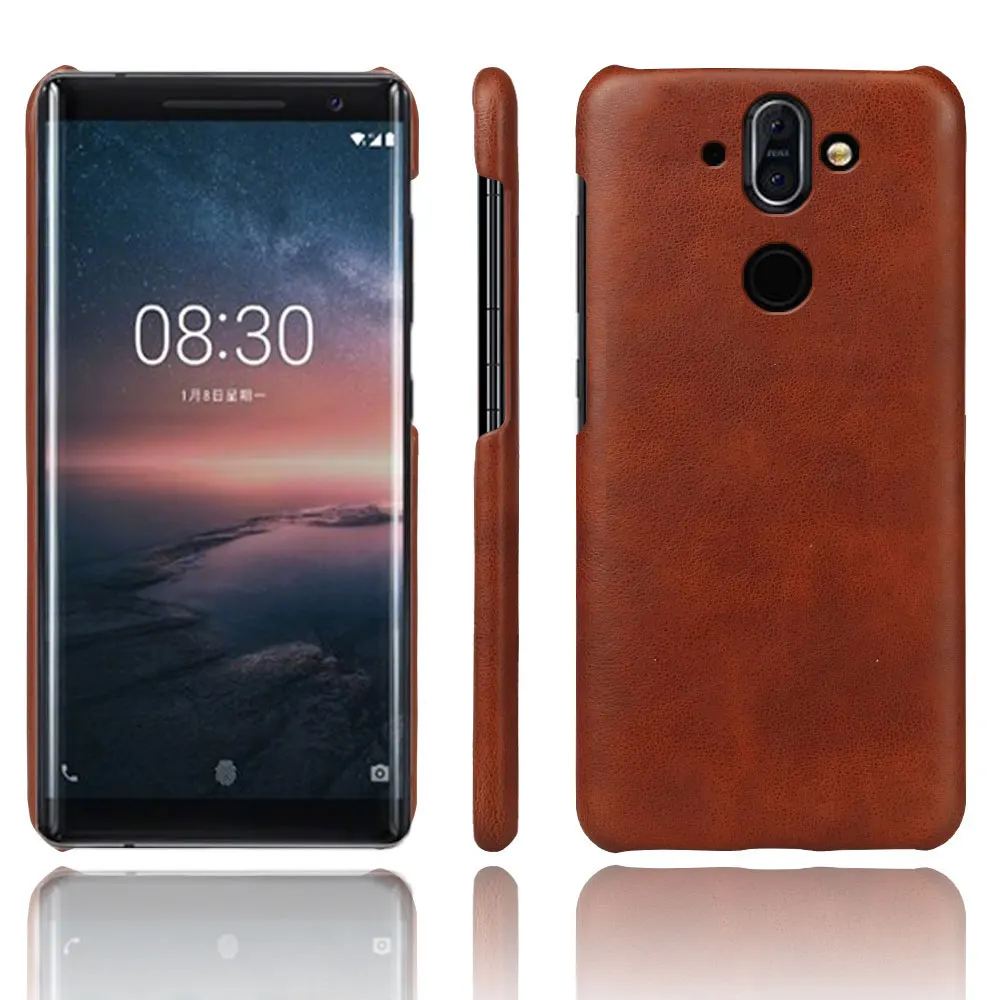 Для чехол для Nokia 8 Sirocco PC + искусственная кожа 2in 1 чехлы телефонов Nokia8 Siroco