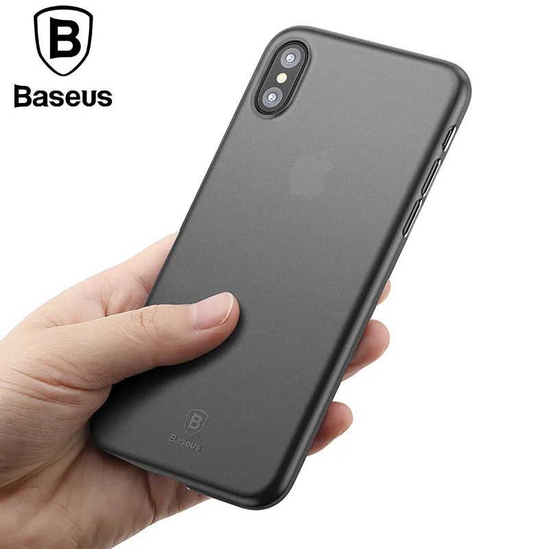Baseus ультра тонкий матовый чехол для iPhone XS Max XR жесткий ПП задняя крышка телефона