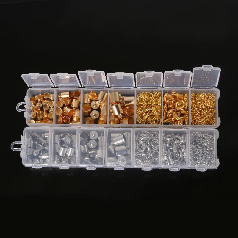 Коннектор с наконечниками из бусин/кольцо открытым прыжком/набор удлинительных