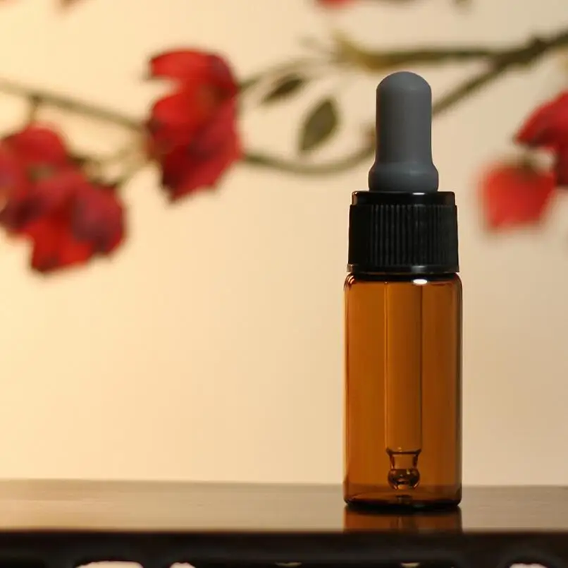 10ml Empty Amber Glass Essential Oil Dropper Bottle Mini Brown Vials lin2885 | Дом и сад