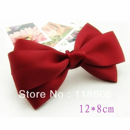 

Free shipping Beauty Hair Ribbons Bow Hot Red