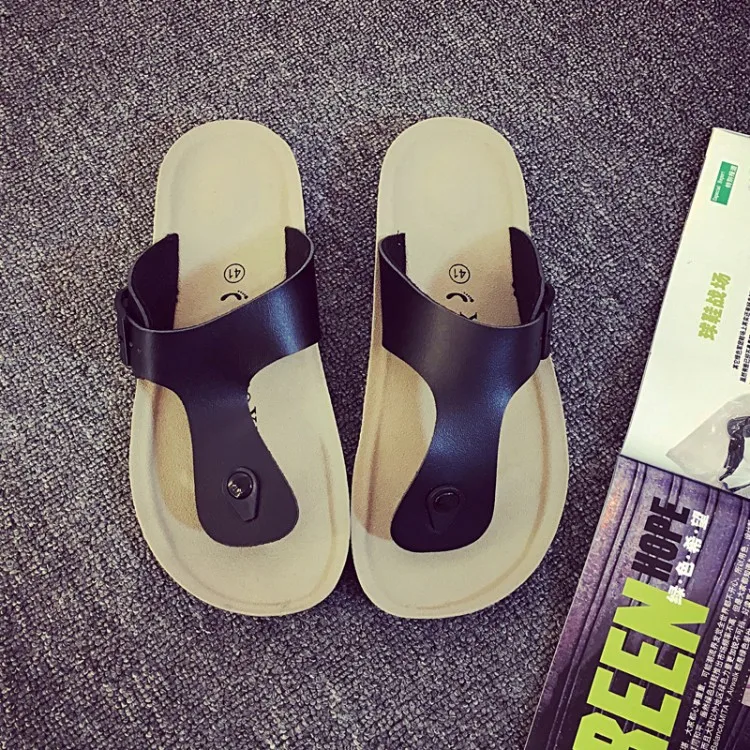 Женские Мужские пляжные сандалии пробковые семейные летние тапочки кроссовки на